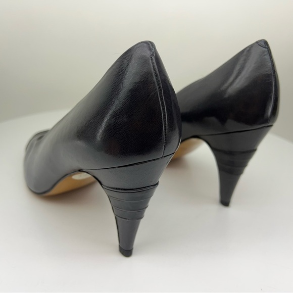 Bally Italy Pumps Heels Kathleen Vintage Grey Black Quiet Luxury Old Money Date - Picture 9 of 15